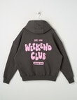 Switch Weekend Club Oversized Hoodie, Charcoal product photo View 04 S