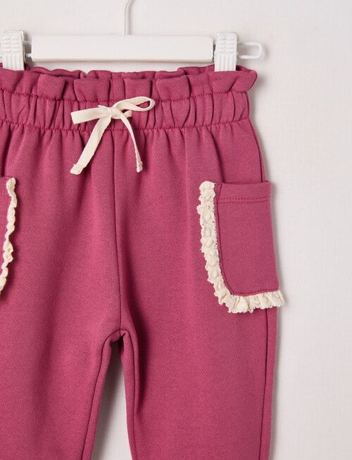 Teeny Weeny Play Time Fleece Trackpant, Pink product photo View 02 L