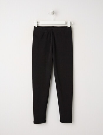 Mac & Ellie Full Length Cosy Fleece Leggings, Black product photo
