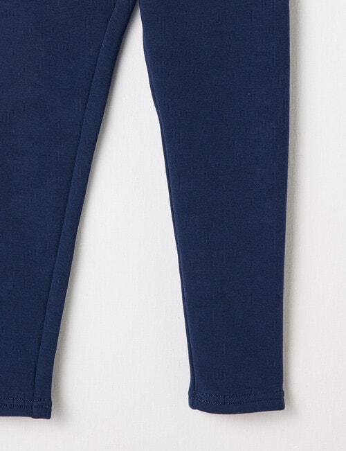 Mac & Ellie Full Length Cosy Fleece Leggings, Navy product photo View 02 L