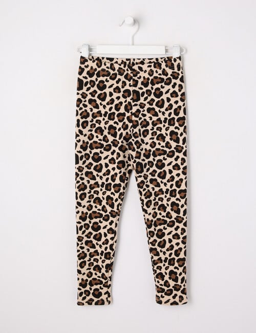 Mac & Ellie Full Length Cosy Fleece Leggings, Natural product photo