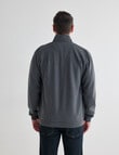 Chisel Fashion Fleece Zip Thru Jumper, Charcoal Marle product photo View 02 S