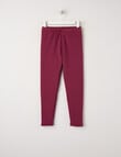 Mac & Ellie Full Length Cosy Fleece Leggings, Berry product photo