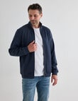 Chisel Fashion Fleece Zip Thru Jumper, Navy Marle product photo View 04 S