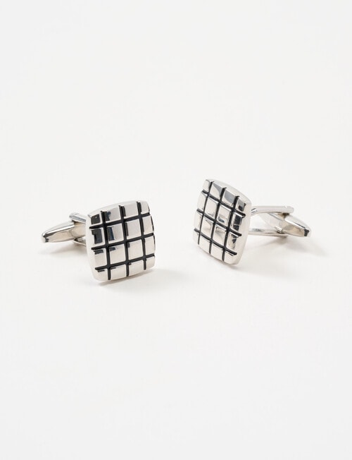 Laidlaw + Leeds Cufflink, Silver product photo View 02 L