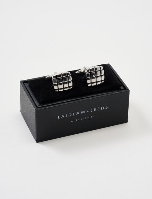 Laidlaw + Leeds Cufflink, Silver product photo View 03 L