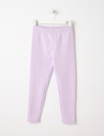 Mac & Ellie Full Length Cosy Fleece Leggings, Lilac product photo