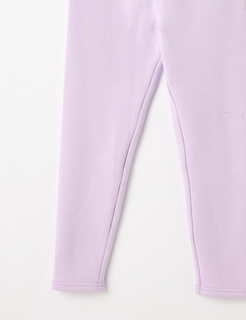 Mac & Ellie Full Length Cosy Fleece Leggings, Lilac product photo View 02 L