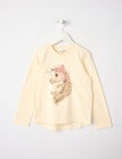 Mac & Ellie Pony Long Sleeve Tee, Vanilla product photo