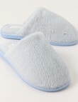 Whistle Accessories Faux Fur Mule Slippers, Mint product photo View 02 S