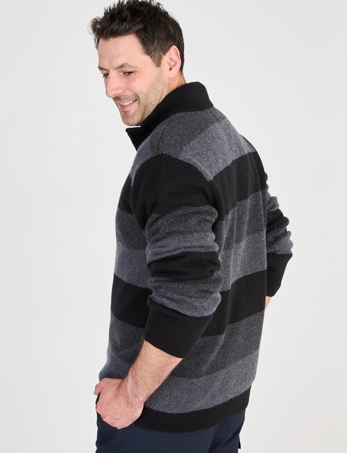 Line 7 Steve 1/4 Zip Jumper, Charcoal product photo