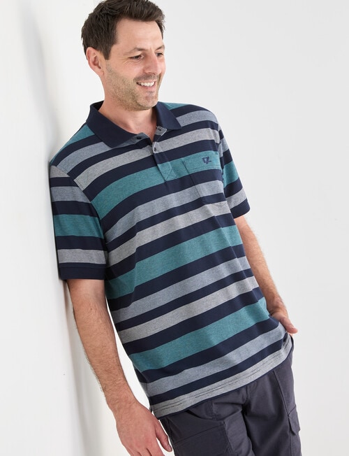 Line 7 Tyler Short Sleeve Polo Shirt, Navy product photo