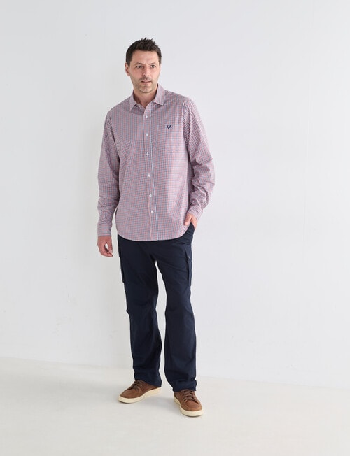 Line 7 Spencer Long Sleeve Shirt, Red product photo View 06 L