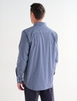 Line 7 Gavin Long Sleeve Shirt, Navy product photo View 02 S
