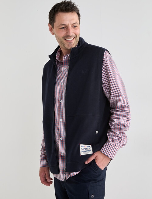 Line 7 Farley Fleece Vest, Navy product photo