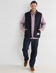 Line 7 Farley Fleece Vest, Navy product photo View 03 S