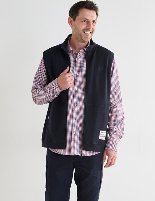 Line 7 Farley Fleece Vest, Navy product photo View 05 L