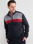 Line 7 Dawson 1/4 Zip Fleece Jumper, Navy product photo View 05 S