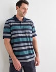 Line 7 Tyler Short Sleeve Polo Shirt, Navy product photo View 05 S