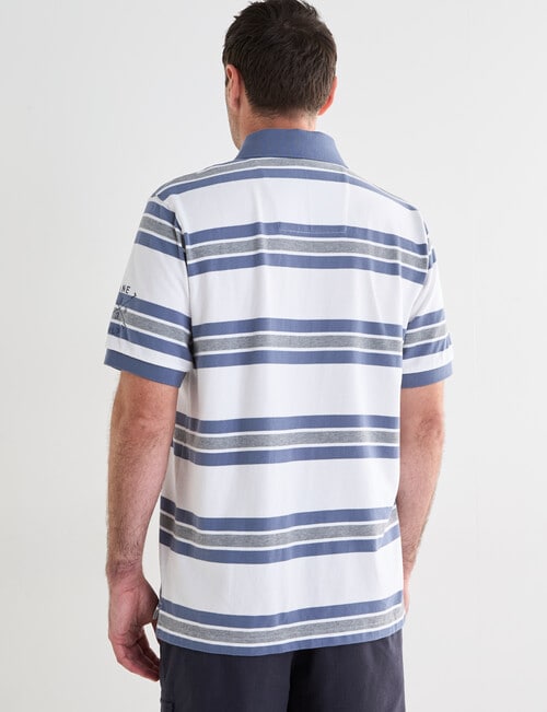 Line 7 Atlas Short Sleeve Polo Shirt, White product photo View 02 L