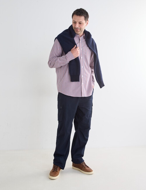 Line 7 Spencer Long Sleeve Shirt, Red product photo View 03 L