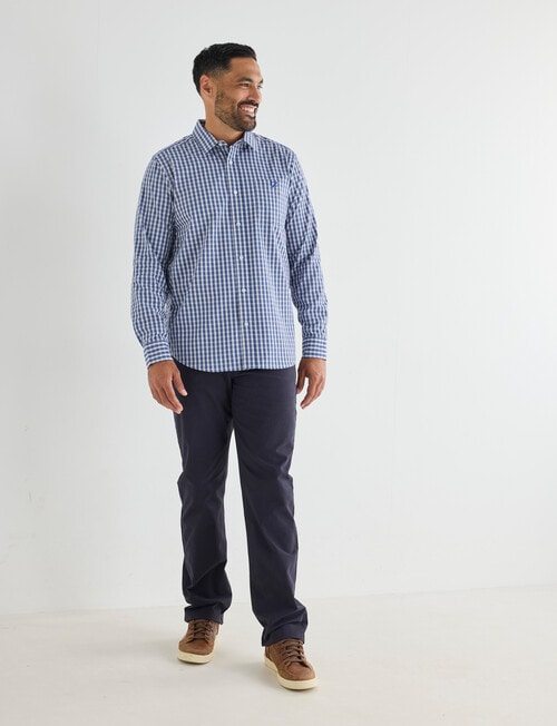 Line 7 Ivan Long Sleeve Shirt, Navy product photo View 03 L