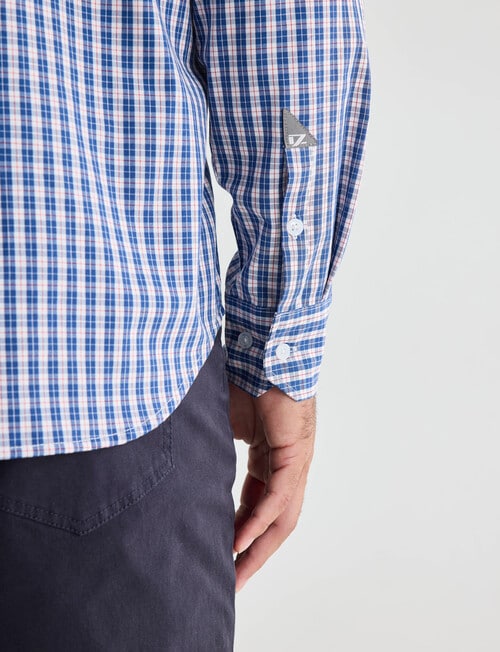 Line 7 Ivan Long Sleeve Shirt, Navy product photo View 06 L