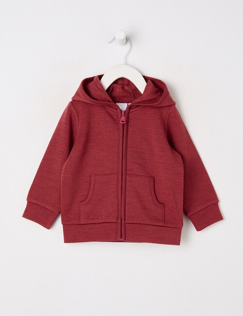 Teeny Weeny Merino Hoodie, Intense Rust product photo
