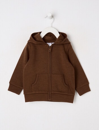 Teeny Weeny Merino Hoodie, Sepia product photo