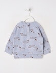 Teeny Weeny Dog Merino Sweatshirt, Moonstone Blue product photo View 02 S
