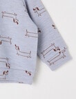 Teeny Weeny Dog Merino Sweatshirt, Moonstone Blue product photo View 03 S