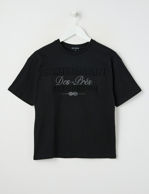 No Issue St Germain Deboss Short Sleeve Tee, Black product photo