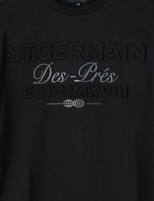 No Issue St Germain Deboss Short Sleeve Tee, Black product photo View 02 L