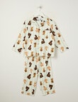 Sleep Mode Hibernate Flannel PJ Set, Green, 2-8 product photo