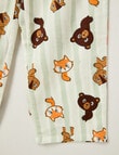 Sleep Mode Hibernate Flannel PJ Set, Green, 2-8 product photo View 03 S
