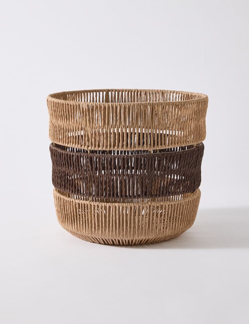 M&Co Duo Tone Basket, 30cm product photo View 02 L