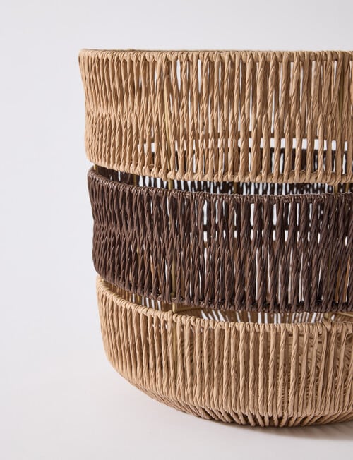 M&Co Duo Tone Basket, 30cm product photo View 03 L