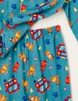 Sleep Mode Rescue Team Flannel PJ Set, Blue, 2-8 product photo View 03 S