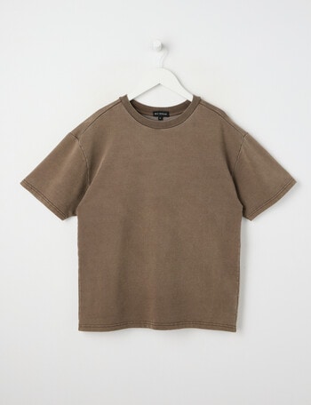 No Issue Acid Wash Short Sleeve Tee, Mocha product photo