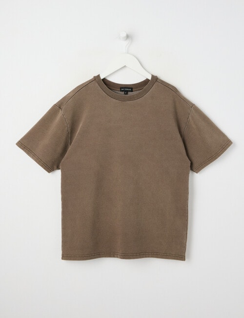 No Issue Acid Wash Short Sleeve Tee, Mocha product photo