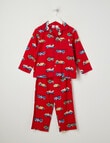 Sleep Mode Race Champ Flannel PJ Set, Red, 2-8 product photo