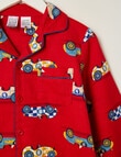 Sleep Mode Race Champ Flannel PJ Set, Red, 2-8 product photo View 02 S
