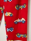 Sleep Mode Race Champ Flannel PJ Set, Red, 2-8 product photo View 03 S