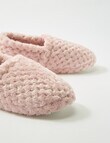 Whistle Sleep Basket Weave Luxe Slipper, Pink product photo View 03 S