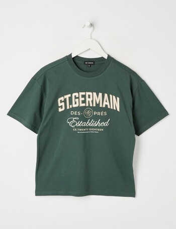 No Issue Appliqued Short Sleeve Tee, Bottle product photo