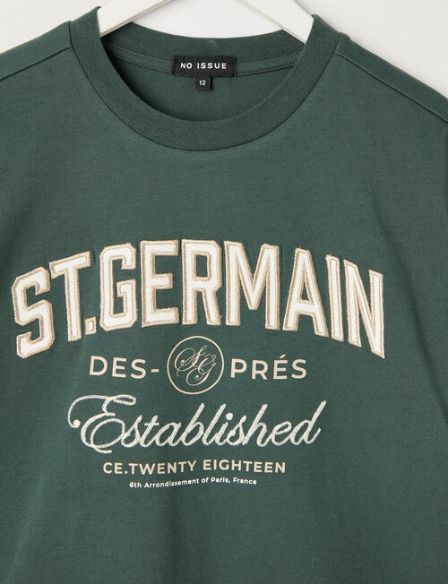 No Issue Appliqued Short Sleeve Tee, Bottle product photo View 02 L