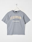 No Issue Appliqued Short Sleeve Tee, Fog product photo
