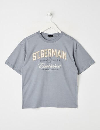 No Issue Appliqued Short Sleeve Tee, Fog product photo