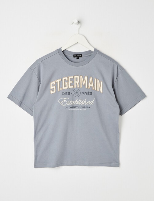 No Issue Appliqued Short Sleeve Tee, Fog product photo