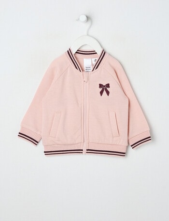 Teeny Weeny Merino Fashion Bomber Jacket, Pink product photo